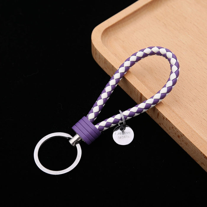 Wholesale Leather Woven Keychains, Car Accessories, Couple Bags, Accessories JDC-KC-BD006