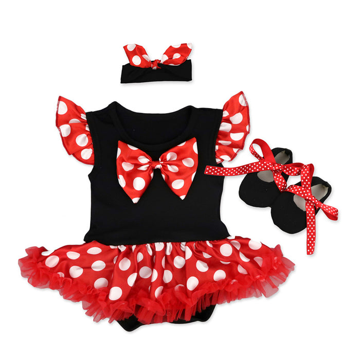 Wholesale Baby Three Piece Romper Dress Baby Clothes JDC-BC-BeiYi003