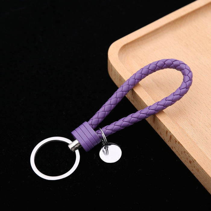 Wholesale Leather Woven Keychains, Car Accessories, Couple Bags, Accessories JDC-KC-BD006