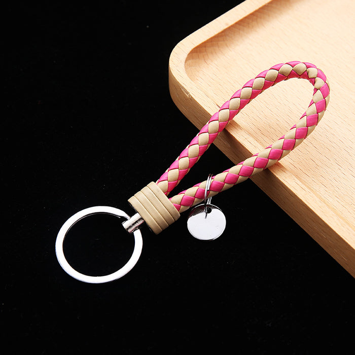 Wholesale Leather Woven Keychains, Car Accessories, Couple Bags, Accessories JDC-KC-BD006