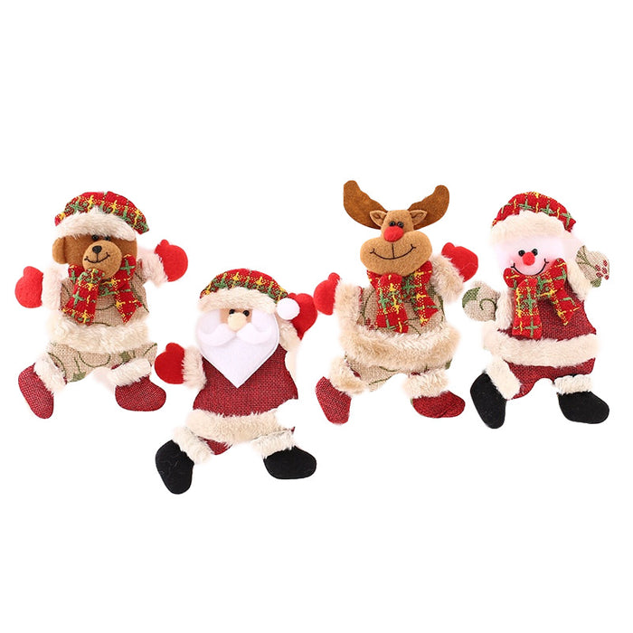 Wholesale Christmas Decorations Dancing Old Man Doll Pendant Christmas Window Arrangement Christmas Tree Accessories Hanging Ornaments