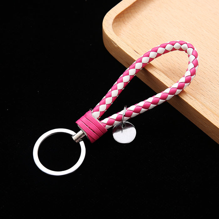 Wholesale Leather Woven Keychains, Car Accessories, Couple Bags, Accessories JDC-KC-BD006