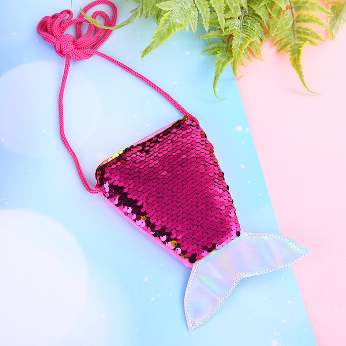 Wholesale Mermaid Tail Cross Bag Creative Children's Small Shoulder Bag JDC-SD-SM001