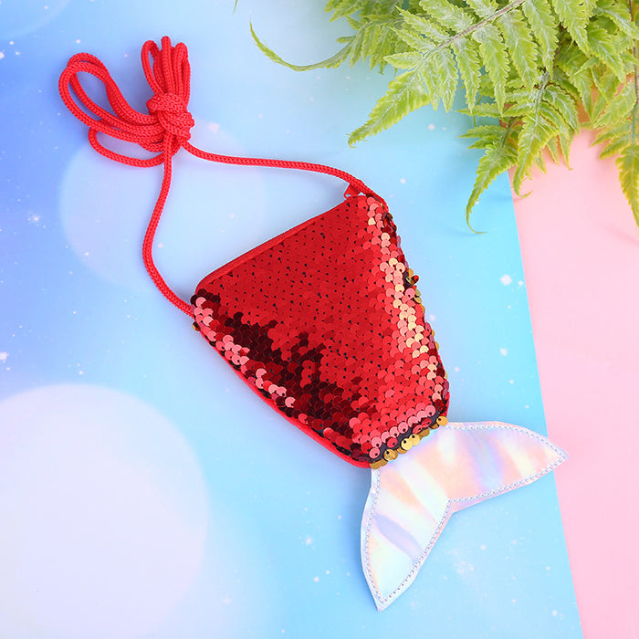 Wholesale Mermaid Tail Cross Bag Creative Children's Small Shoulder Bag JDC-SD-SM001