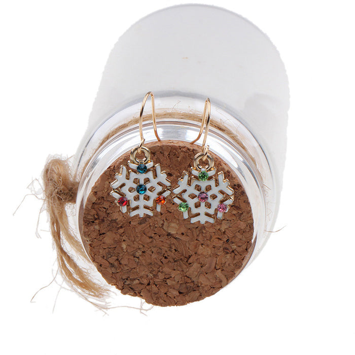 Wholesale Christmas Snowflake Earrings  Christmas Earrings Christmas Gifts Small Gifts