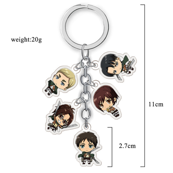 Wholesale Anime Merchandise Acrylic Double-Sided Transparent Keychain