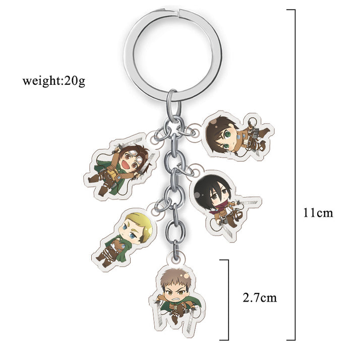 Wholesale Anime Merchandise Acrylic Double-Sided Transparent Keychain
