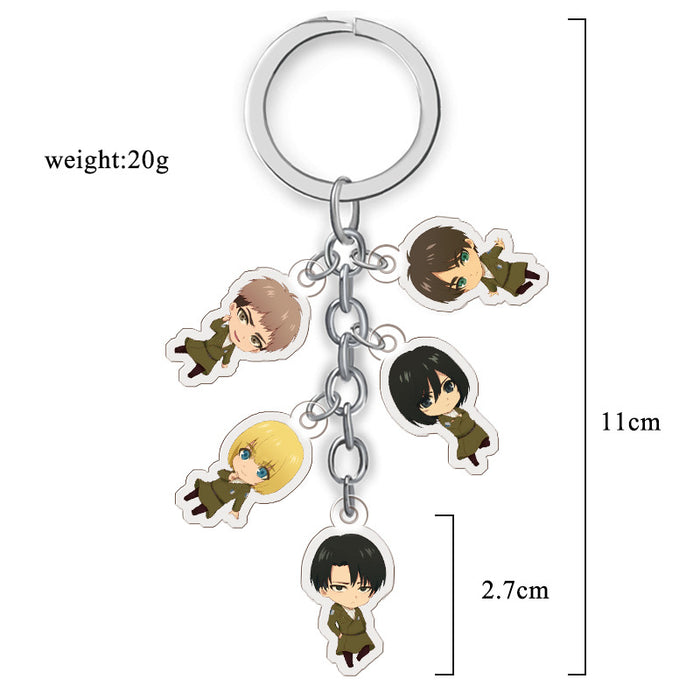 Wholesale Anime Merchandise Acrylic Double-Sided Transparent Keychain