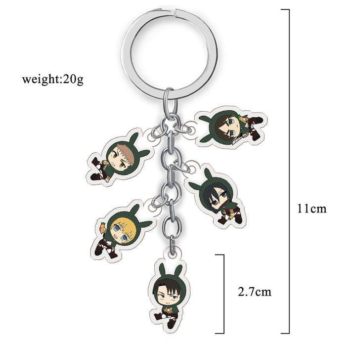 Wholesale Anime Merchandise Acrylic Double-Sided Transparent Keychain