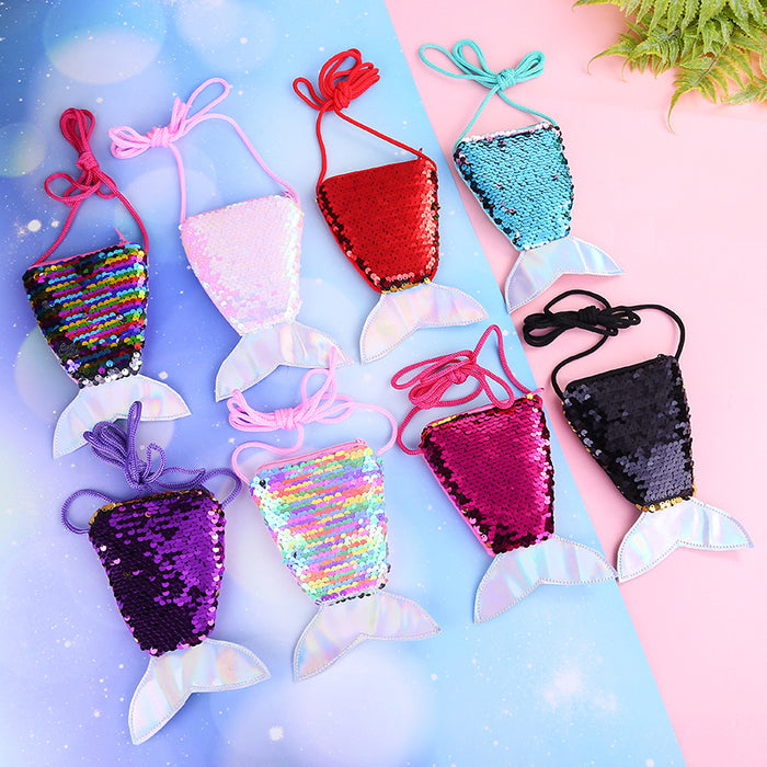 Wholesale Mermaid Tail Cross Bag Creative Children's Small Shoulder Bag JDC-SD-SM001