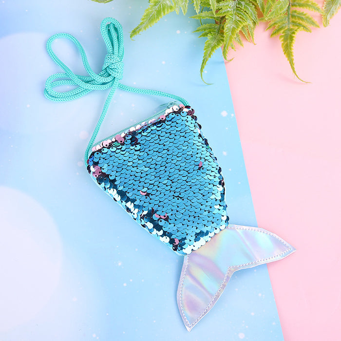 Wholesale Mermaid Tail Cross Bag Creative Children's Small Shoulder Bag JDC-SD-SM001