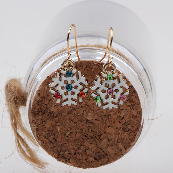 Wholesale Christmas Snowflake Earrings  Christmas Earrings Christmas Gifts Small Gifts