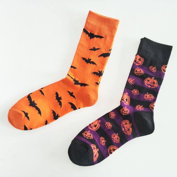 Wholesale Halloween Cotton Middle Tube Cartoon Socks JDC-SK-YiYan071