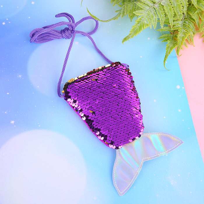 Wholesale Mermaid Tail Cross Bag Creative Children's Small Shoulder Bag JDC-SD-SM001