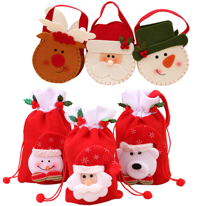 Wholesale Christmas Apple Bag, Handbag, Christmas Eve Gift Bag, Kidsren' s Small Gift Bag, Christmas Apple Bag