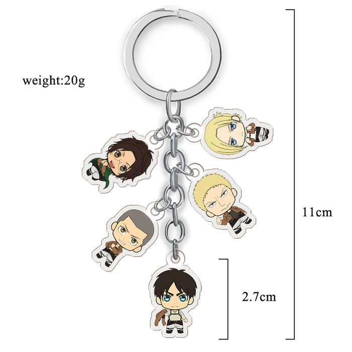 Wholesale Anime Merchandise Acrylic Double-Sided Transparent Keychain