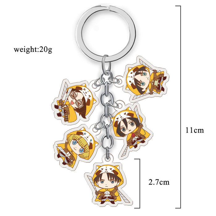 Wholesale Anime Merchandise Acrylic Double-Sided Transparent Keychain