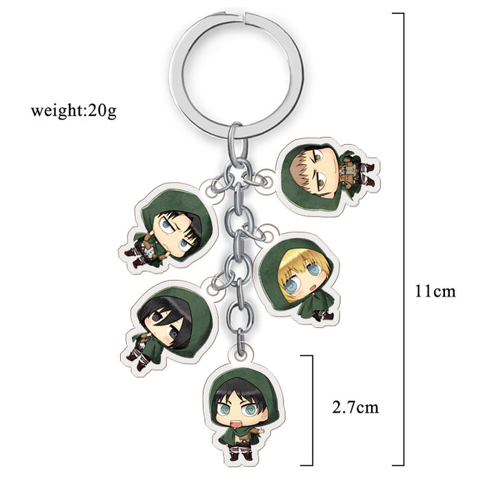 Wholesale Anime Merchandise Acrylic Double-Sided Transparent Keychain