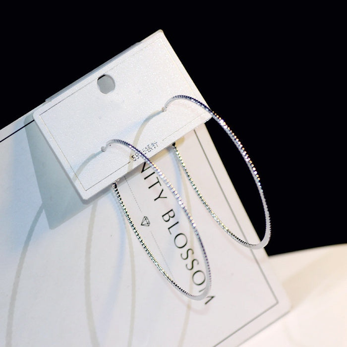 Wholesale New Fashionable, Personalized, Exaggerated, Trendy, Large Circle, Golden Circle, Ring Earrings