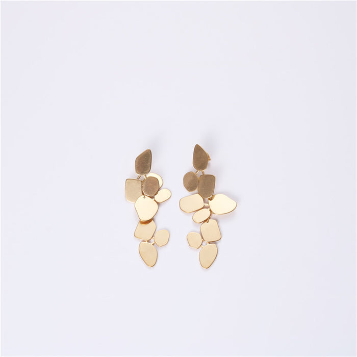 Wholesale Detachable earrings with simple design and long irregular geometric earrings