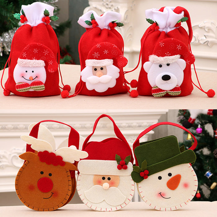 Wholesale Christmas Apple Bag, Handbag, Christmas Eve Gift Bag, Kidsren' s Small Gift Bag, Christmas Apple Bag