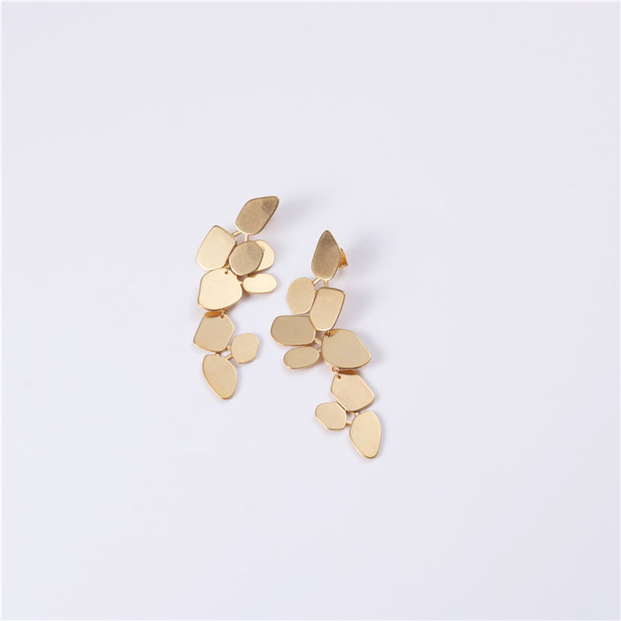 Wholesale Detachable earrings with simple design and long irregular geometric earrings