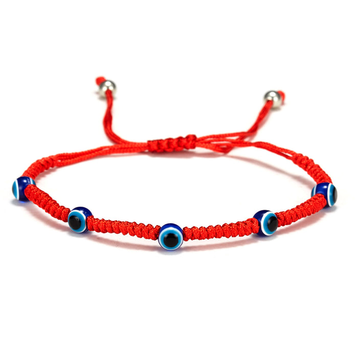 Wholesale  Blue Eye Evil Eye Red String Bracelet Versatile  Geometric Elements