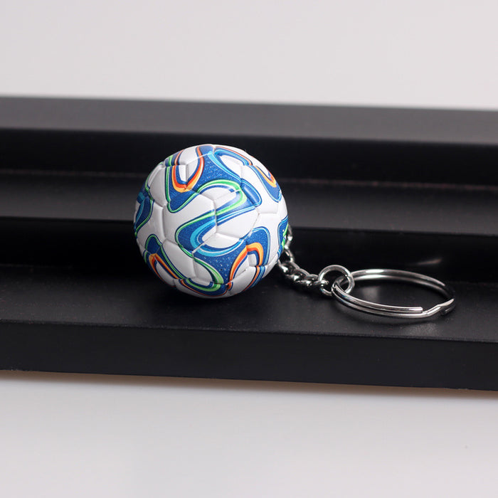 Wholesale  Football key chain  PU leather simulation Football pendant key chain