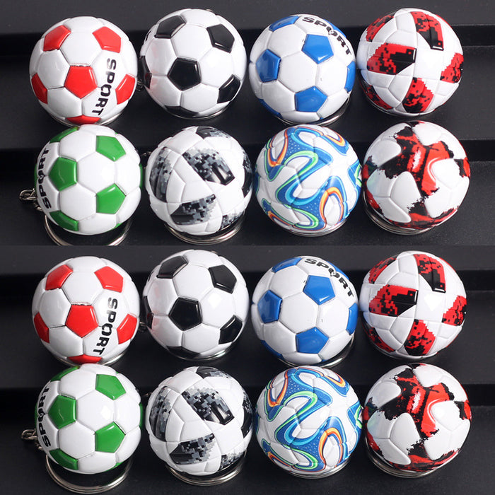 Wholesale  Football key chain  PU leather simulation Football pendant key chain