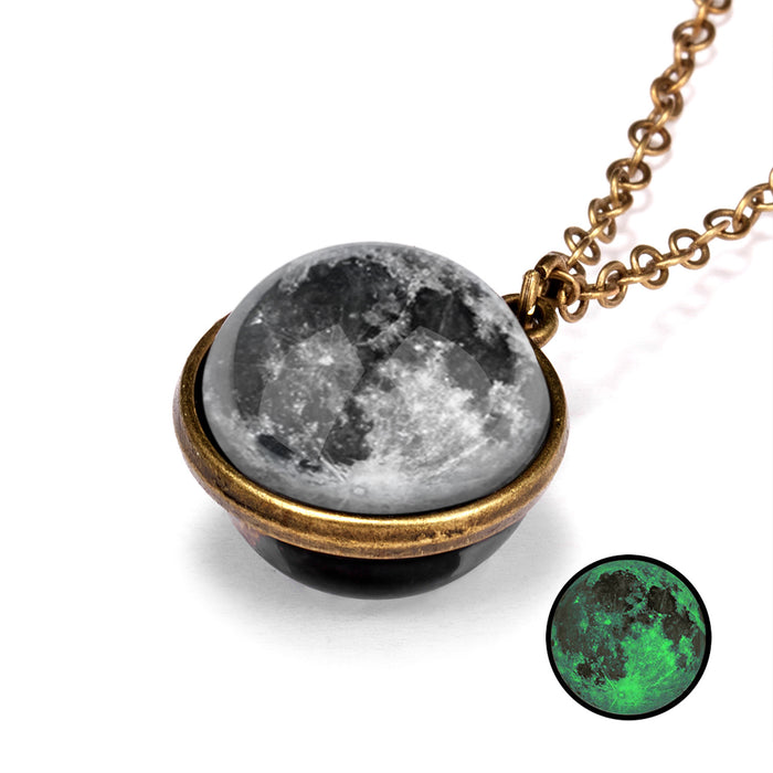 Wholesale Galaxy Nebula Cosmic Pendant Necklace Creative Cosmic Star Necklace