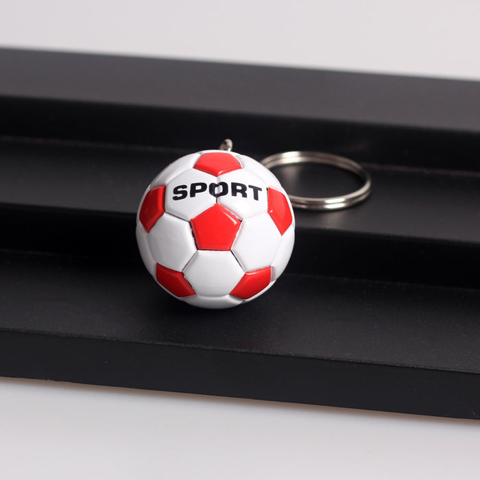 Wholesale  Football key chain  PU leather simulation Football pendant key chain