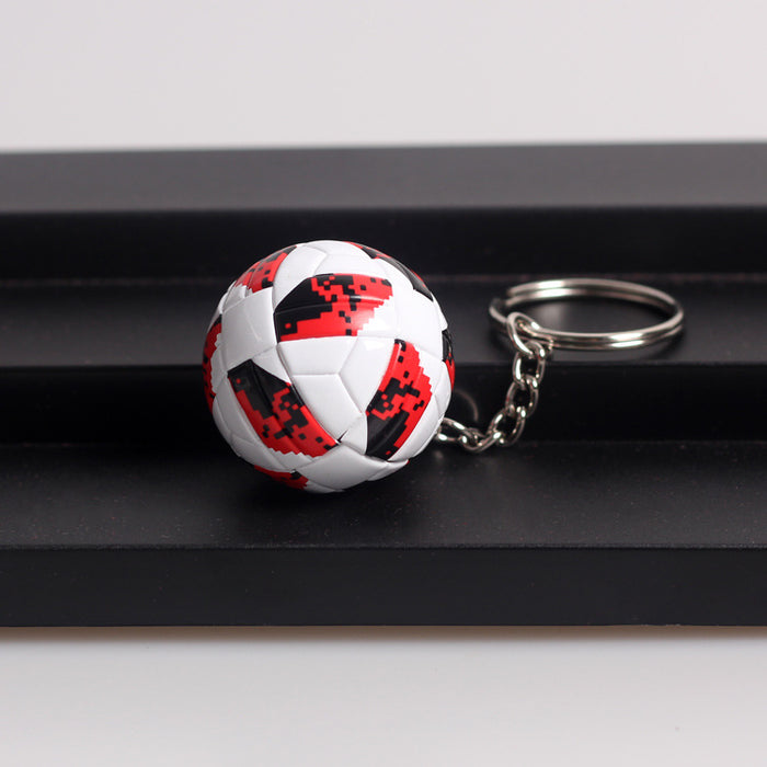 Wholesale  Football key chain  PU leather simulation Football pendant key chain