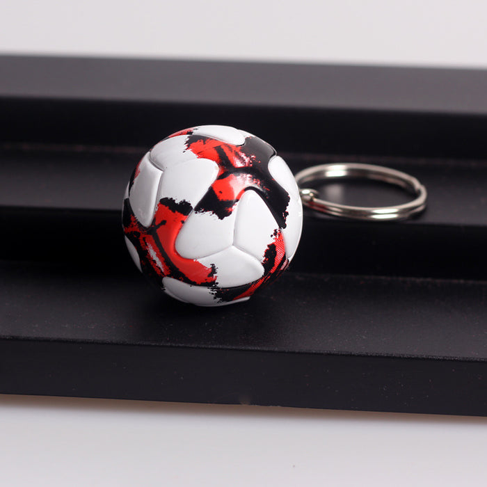 Wholesale  Football key chain  PU leather simulation Football pendant key chain