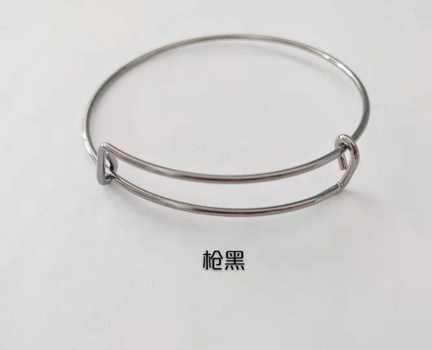 Wholesale Push pull Bracelet DIY Adjustable Bracelet Steel Wire Gold Plated Popular Jewelry Wholesale