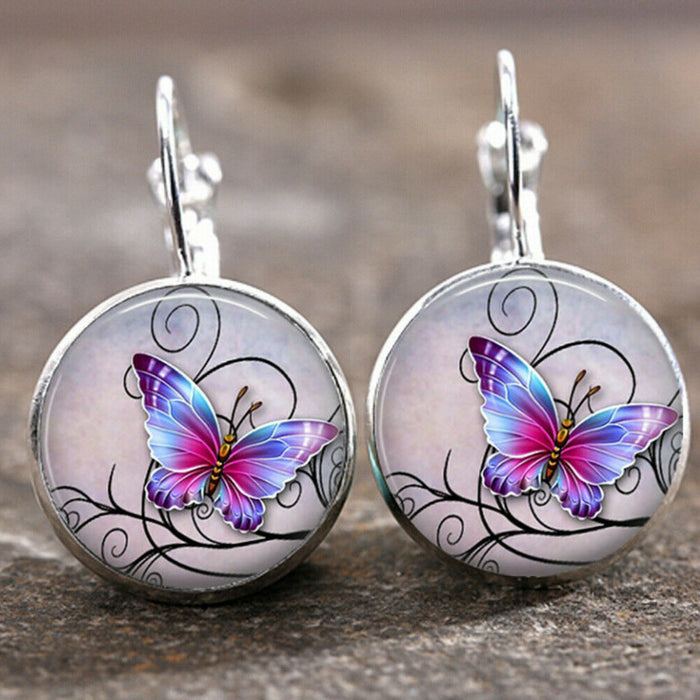 Wholesale Time Stone Pendant Moon Angel Earrings DIY Alloy Earrings Earrings Buckle