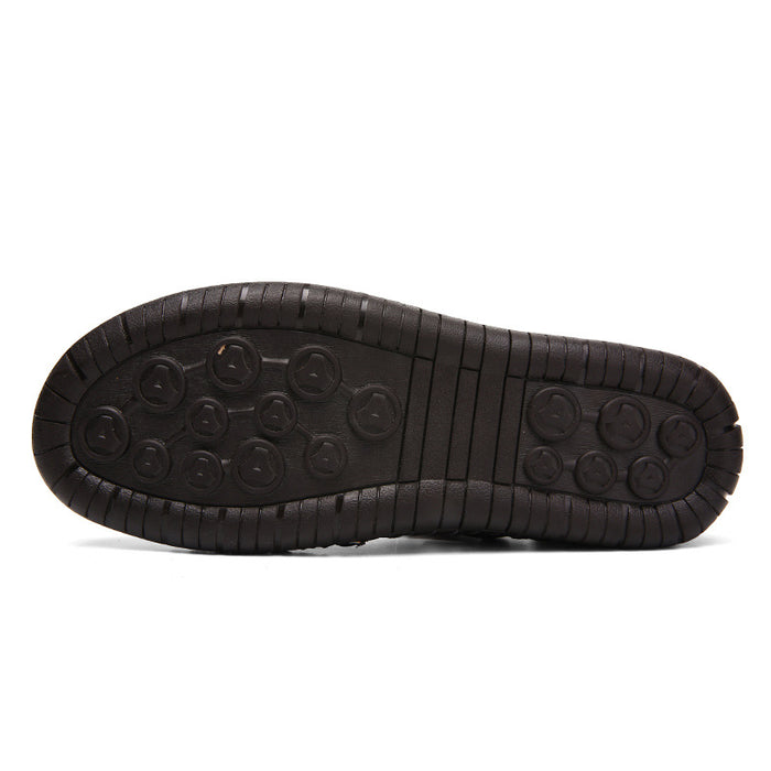 Wholesale Sandals Men Beach Shoes Rubber Leather JDC-SD-DJL001