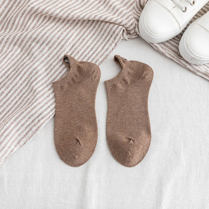 Wholesale Low cut short socks, personalized cartoon embroidery socks, boat socks