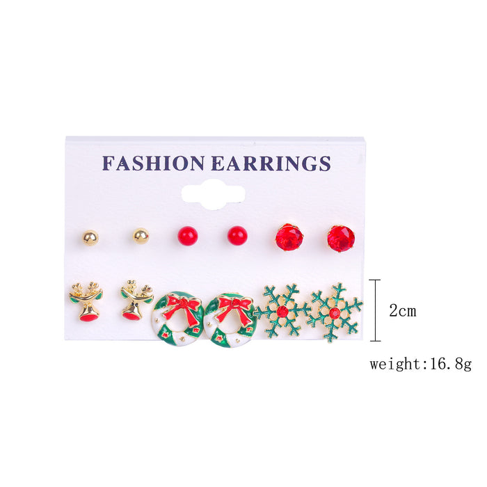 Wholesale Alloy Christmas Earrings Set