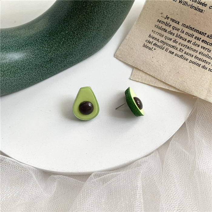 Wholesale Avocado Alloy Paint Ear Clip JDC-ES-ABL010