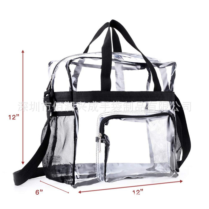 Wholesale Large Capacity PVC Transparent Bags Hand-held Travel Bags JDC-HB-BR001