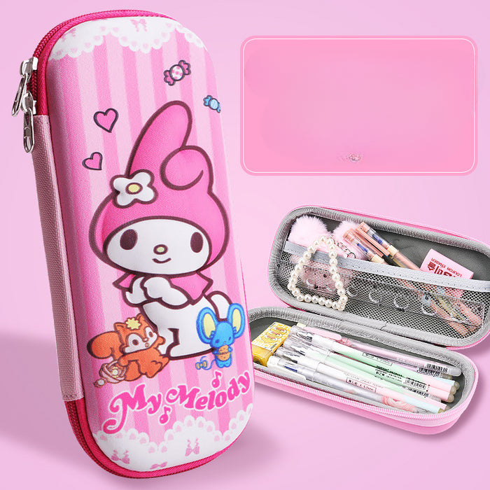 Wholesale 3D Children Cartoon Large Capacity Leather Pencil Case JDC-PC-QQBB005