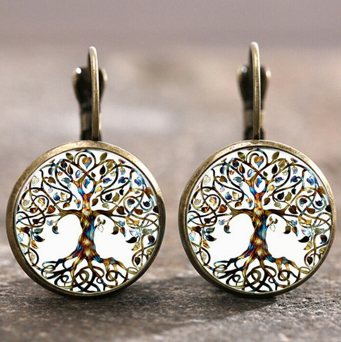 Wholesale Time Stone Pendant Moon Angel Earrings DIY Alloy Earrings Earrings Buckle