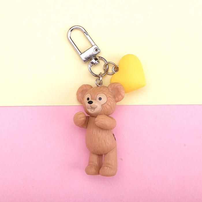 Wholesale Cartoon Cute Bear Resin Keychain JDC-KC-QMou027