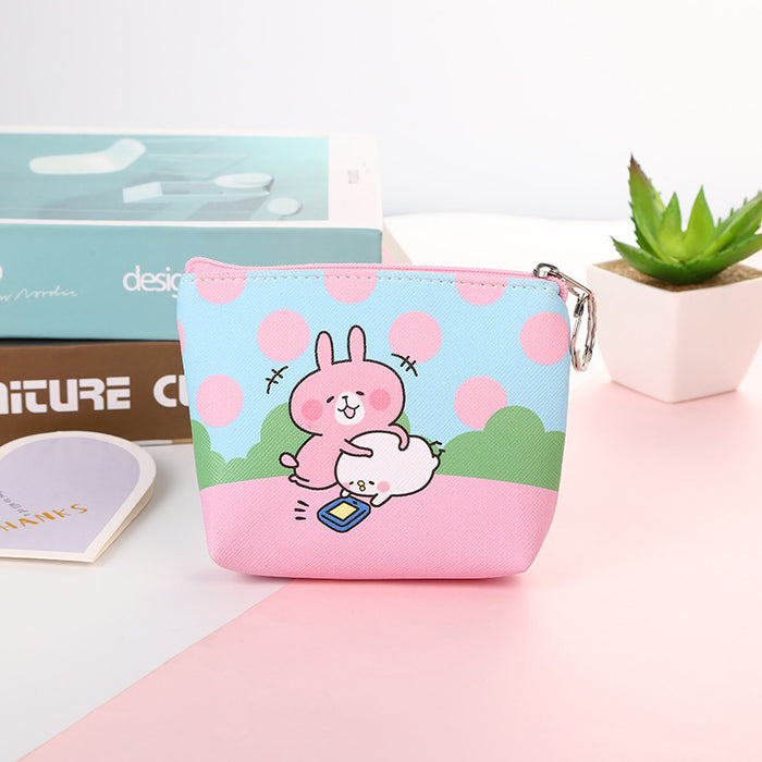 Wholesale New Cartoon Cute Animal Wallet PU Leather Wallet Coin Key Storage Bag