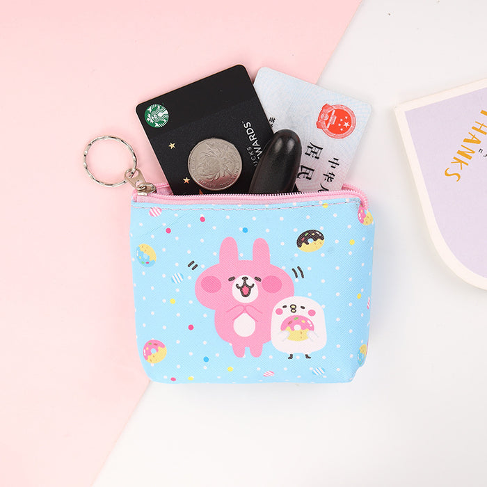 Wholesale New Cartoon Cute Animal Wallet PU Leather Wallet Coin Key Storage Bag