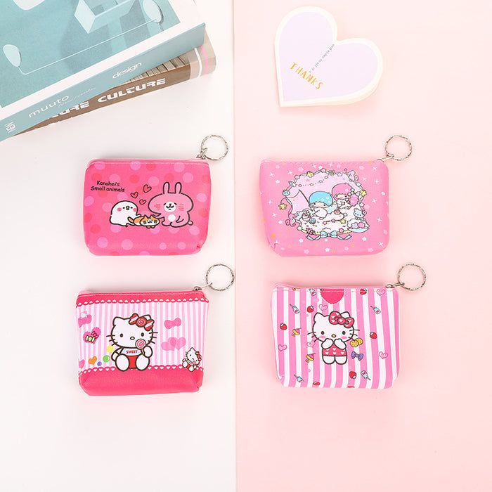 Wholesale New Cartoon Cute Animal Wallet PU Leather Wallet Coin Key Storage Bag