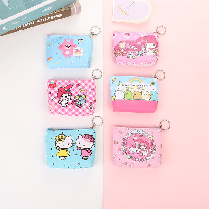 Wholesale New Cartoon Cute Animal Wallet PU Leather Wallet Coin Key Storage Bag