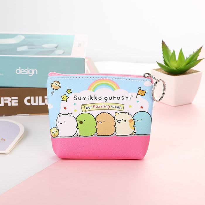 Wholesale New Cartoon Cute Animal Wallet PU Leather Wallet Coin Key Storage Bag