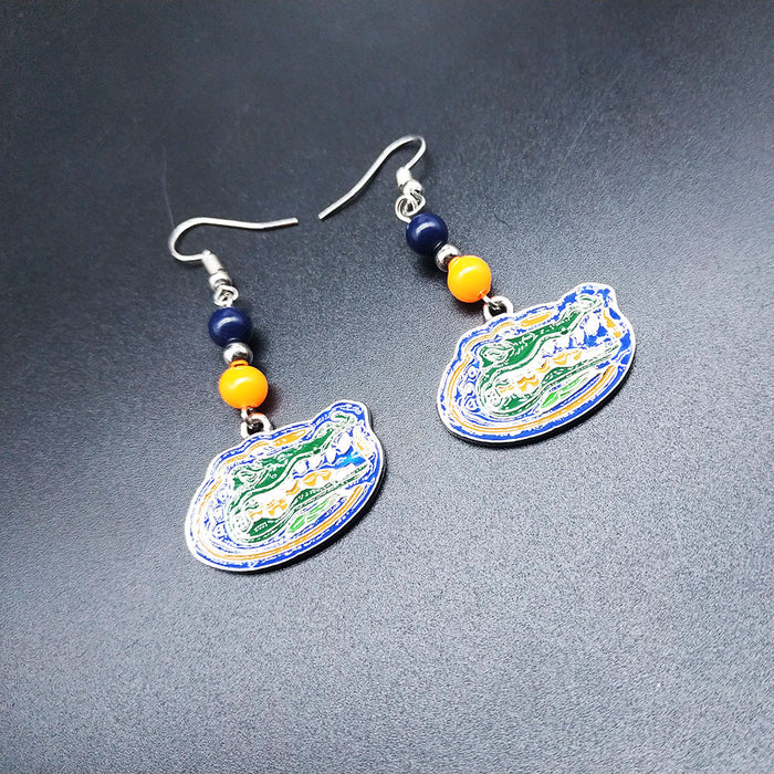 Wholesale Creative and fashionable oil-drop crocodile earrings