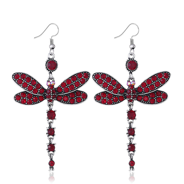 Wholesale Insect Dragonfly Earrings Women's Personalized Animal Dragonfly Pendant Earrings
